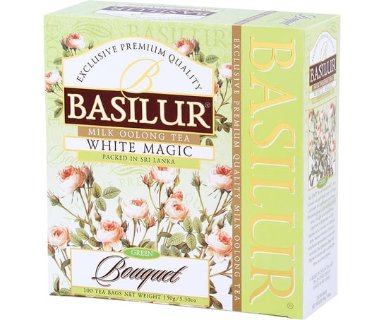 Basilur White Magic Herbata Zielona Oolong Mleczna - Saszetki 100 X 1,5 G Basilur