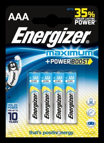 Bateria AAA ENERGIZER Maximum, LR3, 4 szt. Energizer