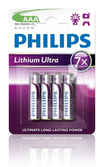 Bateria AAA PHILIPS Ultra FR03LB4A/10, Li, 1.5 V, 4 szt. Philips
