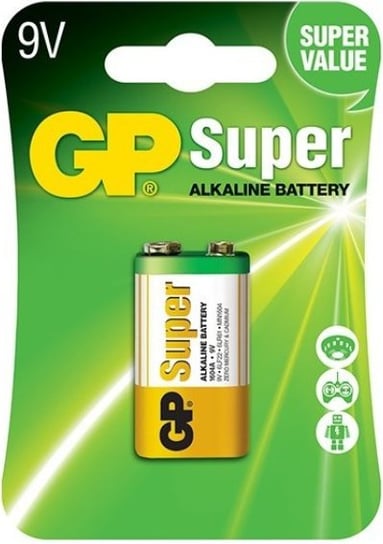 Bateria alkaliczna 6LR61/9V GP Super Alkaline 1604A-U1 GP Batteries