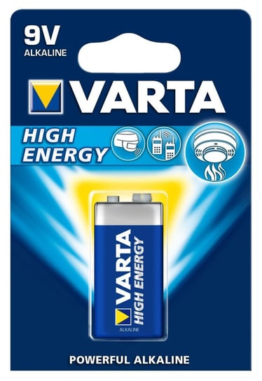 Bateria alkaliczna 9V VARTA High Energy 4922, 550 mAh, 1 szt. Varta