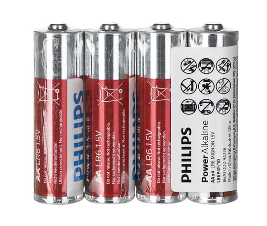 Bateria alkaliczna AA PHILIPS Power Alkaline LR6, 4 szt. Philips