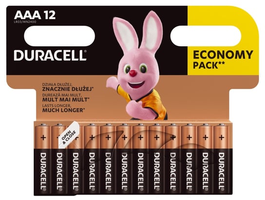 Bateria Alkaliczna Aaa Duracell Lr03/Mn2400, 12 Szt. Duracell