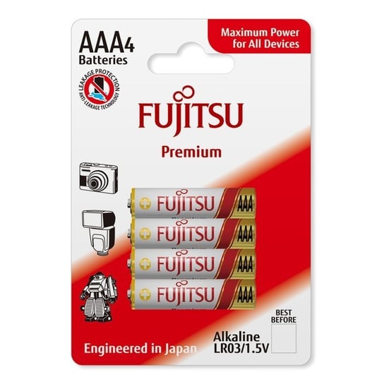 Bateria alkaliczna AAA FUJITSU Premium LR03, 4 szt. Fujitsu
