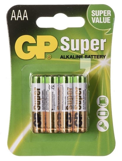 Bateria alkaliczna AAA GP BATTERY Super LR03/24A-U8, 4 szt. GP Battery