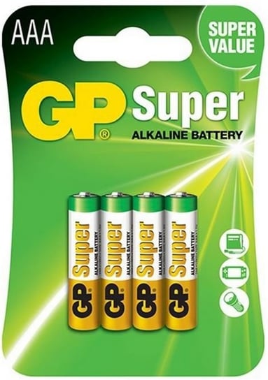 Bateria alkaliczna AAA GP Super Alkaline, 4 szt. GP Batteries