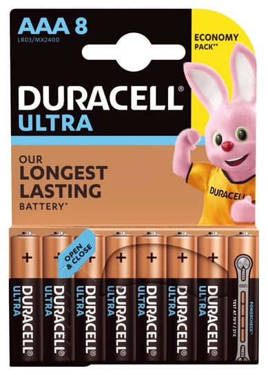 Bateria alkaliczna AAA / LR03 Duracell Ultra Powercheck - 8 sztuk Duracell