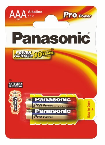 Bateria alkaliczna AAA PANASONIC Alkaline Pro Power, 2 szt. Panasonic