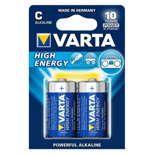 Bateria alkaliczna C VARTA High Energy 4914, 7800 mAh, 2 szt. Varta