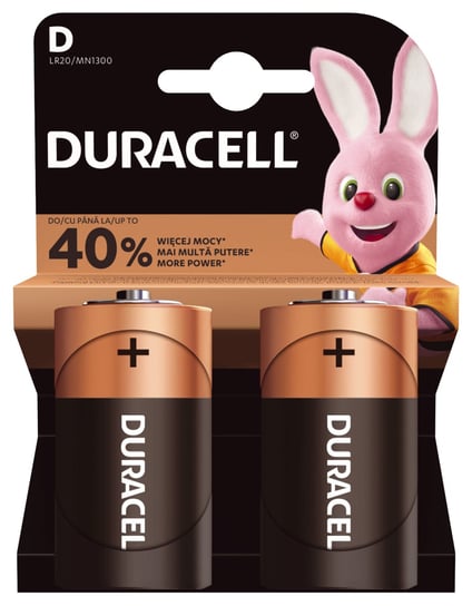 Bateria Alkaliczna D Duracell Basic Lr20/Mn1300, 2 Szt. Duracell