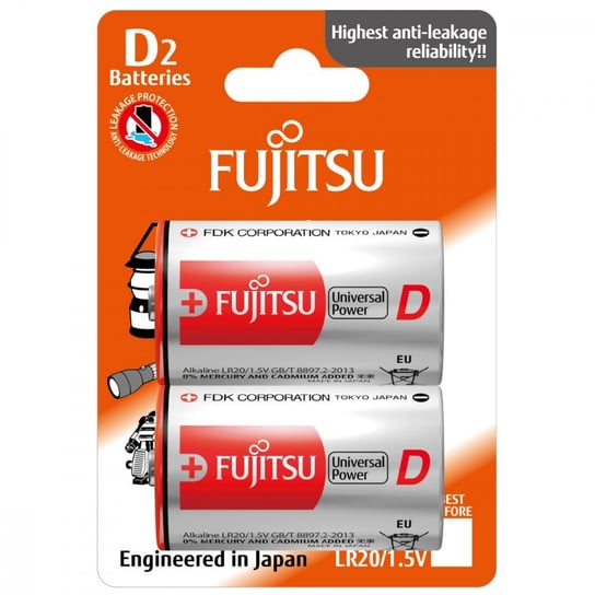 Bateria alkaliczna D FUJITSU LR20(2B) FU, 2 szt. Fujitsu