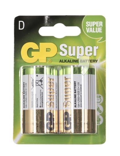 Bateria alkaliczna D GP BATTERY 13A-U2, 1.5 V, 2 szt. GP BATTER