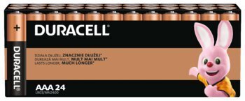 Bateria Alkaliczna Duracell Basic Lr03 Aaa (Kartonik) – 24 Sztuki Duracel