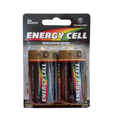 Bateria alkaliczna ENERGY CELL D/ LR-20 TBABLR20 2 sztuki Inna marka