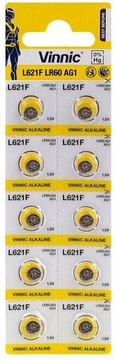 Bateria alkaliczna G1/LR60 VINNIC, 10 szt. Vinnic