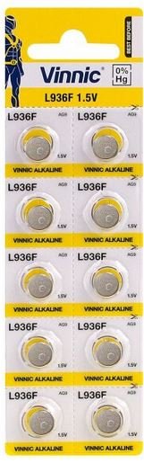 Bateria alkaliczna  G9/LR936 VINNIC, 10 szt. Vinnic