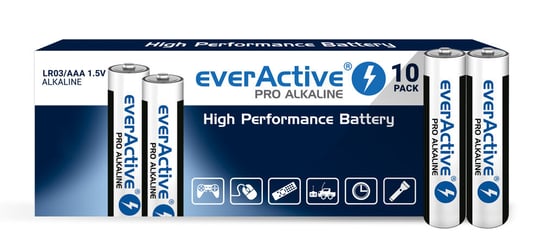 Bateria alkaliczna LR03/AAA EVERACTIVE Pro Alkaline, 1.5 V, 1 szt. EverActive