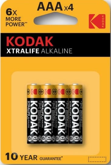Bateria alkaliczna LR03/AAA KODAK Xtralife Alkaline 30411784, 4 szt. Kodak