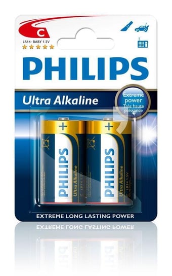 Bateria alkaliczna LR14 PHILIPS Ultra Alkaline LR14E2B/10, 2 szt. Philips