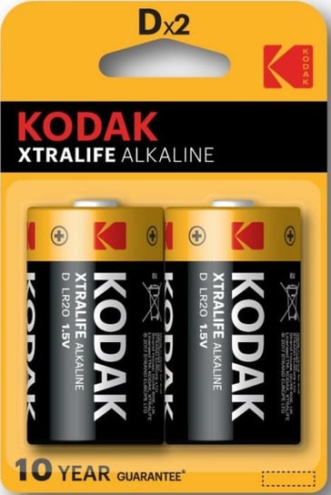 Bateria alkaliczna LR20/D KODAK XTRALIFE Alkaline 30952058, 2 szt. Kodak