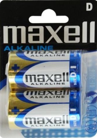 Bateria alkaliczna LR20/D MAXELL Alkaline, 2 szt. Maxell