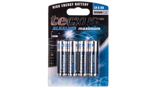Bateria alkaliczna LR6 / AA 1,5V 23633 /4szt./ TECXUS