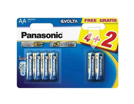 Bateria alkaliczna PANASONIC AA Evolta LR6EGE, 6 szt Panasonic