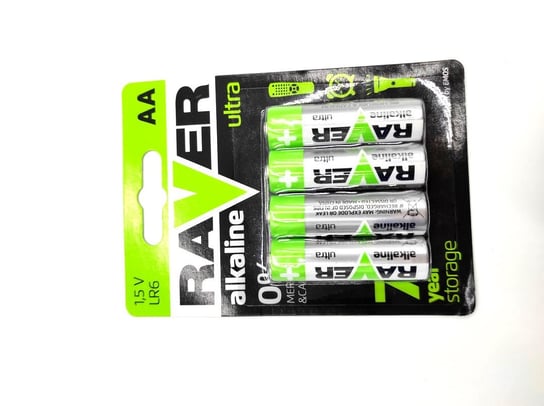 Bateria Alkaliczna Raver Ultra Alkaline Aa (Lr6) Blister 4 RAVER