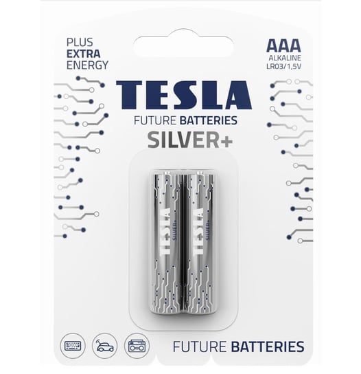 Bateria Alkaliczna Tesla Silver+ Lr03 B2 1.5V 2 Sztuki HEDO
