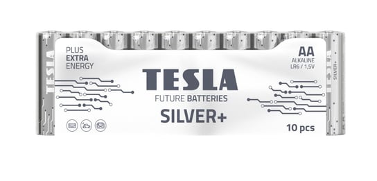 Bateria Alkaliczna Tesla Silver+ Lr6 F10 1,5V 10 Sztuk HEDO