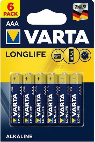 Bateria Alkaliczna Varta Longlife Aaa Lr3, 6 Szt. Varta