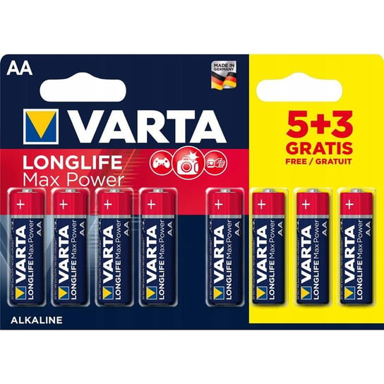 Bateria Alkaliczna VARTA LongLife MAX AA (R6) 8szt Varta