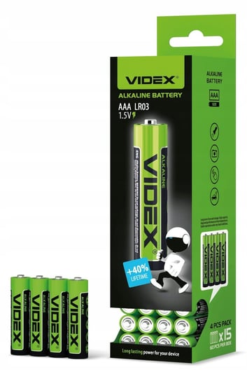 Bateria alkaliczna Videx AAA (R3) 60 szt. Videx