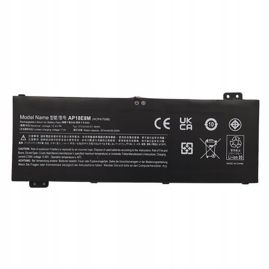 Bateria AP18E8M ACER AN515 / AN517 / AN715/ A715-74G / PT315 / CN315 CN517 ALTILION