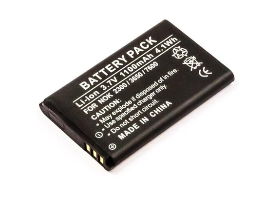 Bateria Coreparts Do Telefonu Komórkowego 4Wh Li-Ion 3.7V 1100Mah Czarna, Nokia CoreParts