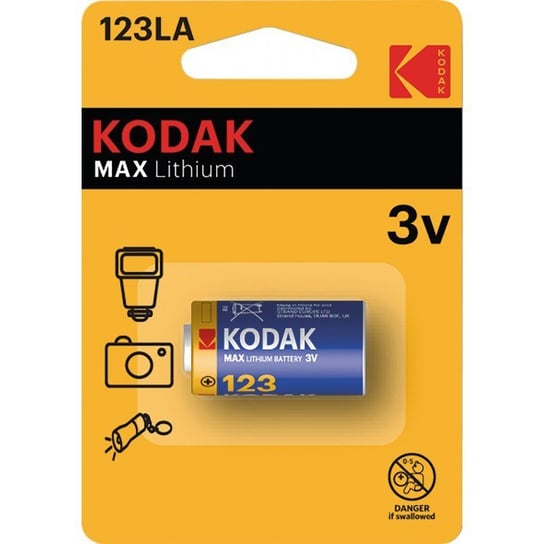 Bateria CR123 KODAK Max Lithium, Li, 1 szt. Kodak