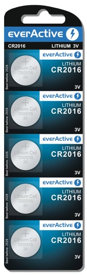Bateria CR2016 EVERACTIVE, 5 szt. EverActive