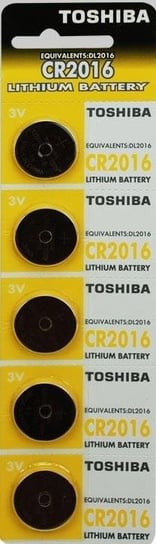 Bateria CR2016 TOSHIBA CR2016 PW BP-5, Li, 900 mAh, 3 V, 5 szt. Toshiba