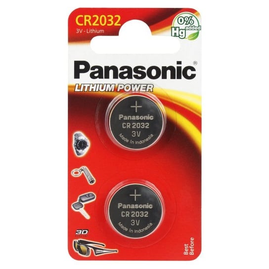 Bateria CR2032 PANASONIC, 225 mAh, 2 szt. Panasonic