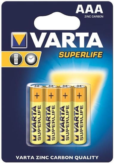 Bateria cynkowa AAA VARTA Superlife BAVA 2003, 4 szt. Varta