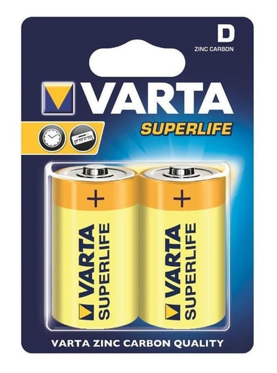 Bateria cynkowa D VARTA Superlife BAVA 2020, 2 szt. Varta