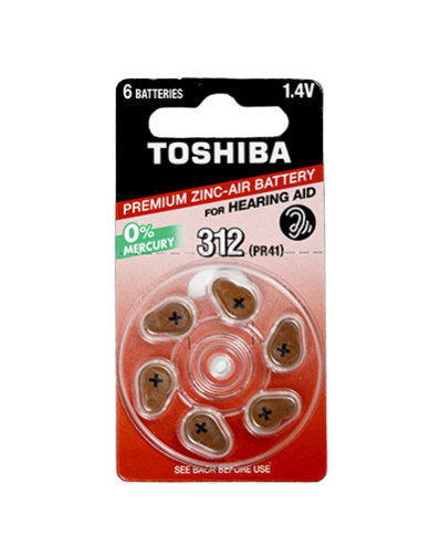 Bateria cynkowo-powietrzna TOSHIBA PR41, NE DP-6, 6 szt. Toshiba