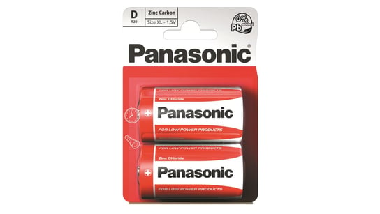 Bateria cynkowo-węglowa R20 / D 1,5V /blister 2szt./ Panasonic