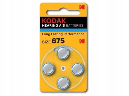 Bateria do aparatów słuchowych KODAK 675 Pr44, 4 sztuki Kodak