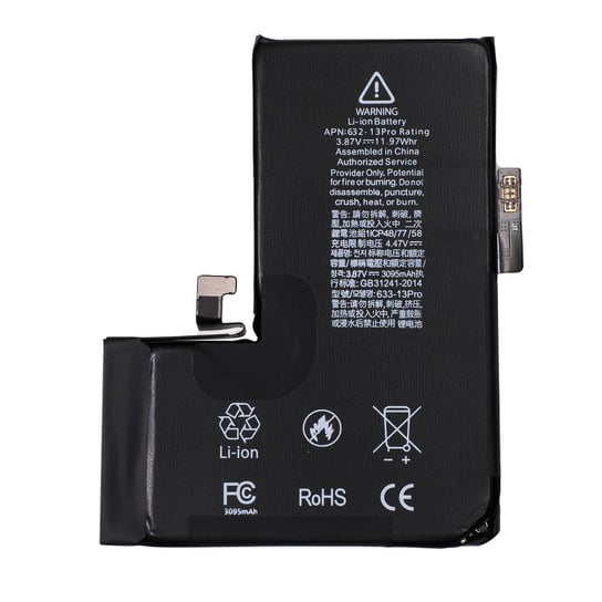 Bateria do iPhone Apple 13 Pro BMS Connect bez komunikatów A2483|A2636 Rhinocell