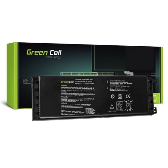 Bateria do laptopa GREEN CELL AS80 do ASUS X553 X553M F553 F553M 3800MAH 7.2V, Czarny Green Cell
