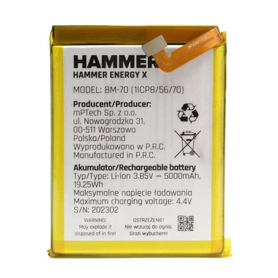 Bateria do myPhone Hammer Energy X BM-70 oryginał GSM-HURT