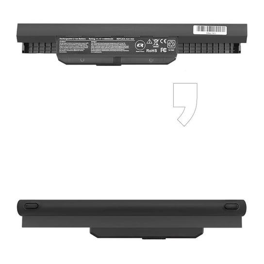 Bateria do notebooka Asus A32-K53/A43/A53 QOLTEC 52542.A32-K53-H, 11.1 V, 6600 mAh Qoltec