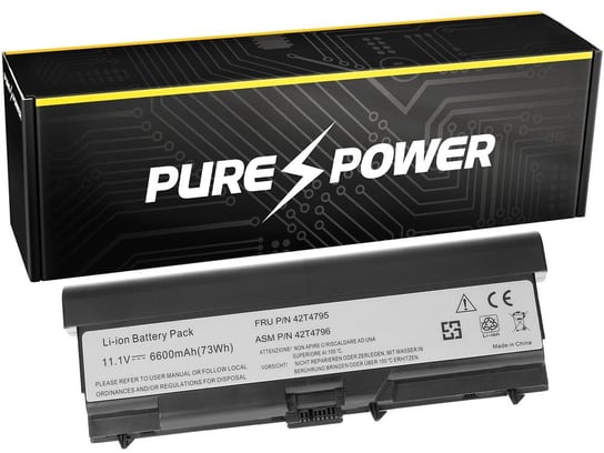Bateria do notebooków Lenovo PUREPOWER 45N1001 High Capacity, 10.8 V, 6600 mAh PurePower