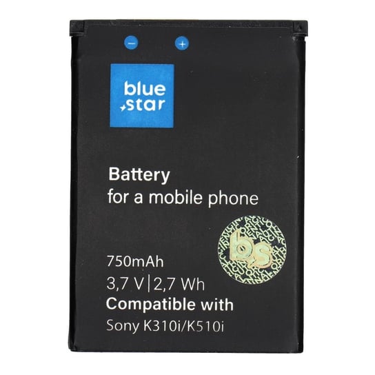 Bateria do Sony Ericsson K310i/K510i/J300/W200/T280 750 mAh Li-Ion Blue Star PREMIUM Partner Tele